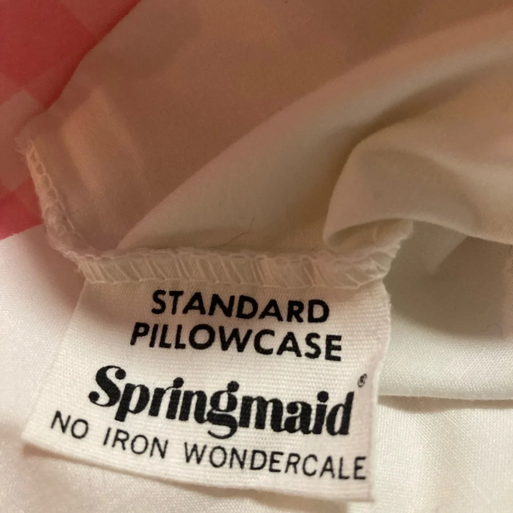 Vintage pair of King sized Springmade pillow cases